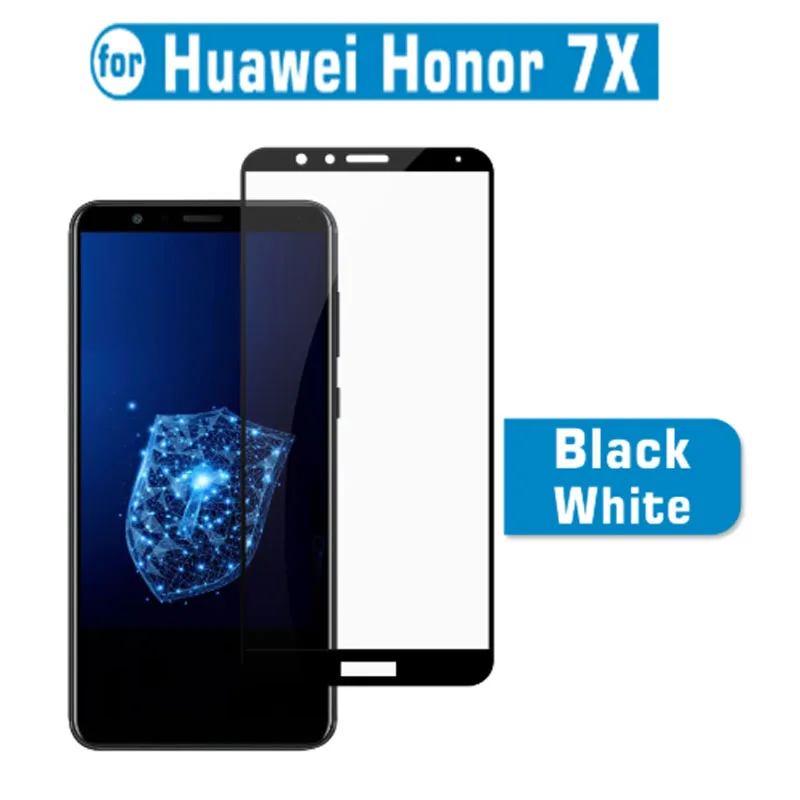 

Tempered Glass For Huawei Honor 7X Full Cover Protective Safety Film On The For Honor 7X Screen Protector