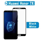 Закаленное стекло для Huawei Honor 7X полное покрытие Защитная пленка для Honor 7X защита экрана