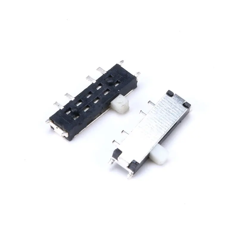 50 шт./лот mini smd smt MSK-02 переключатель с 8 контактами ВКЛ./ВЫКЛ./ВКЛ. 3-позиционные