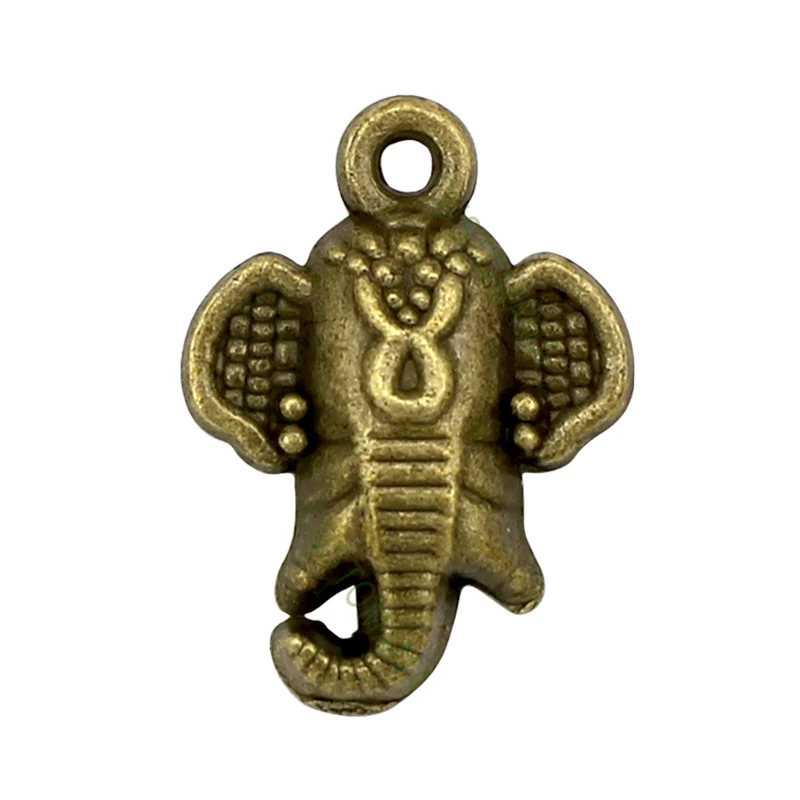

60pcs-Antique Bronze Elephant Charms 23x16mm