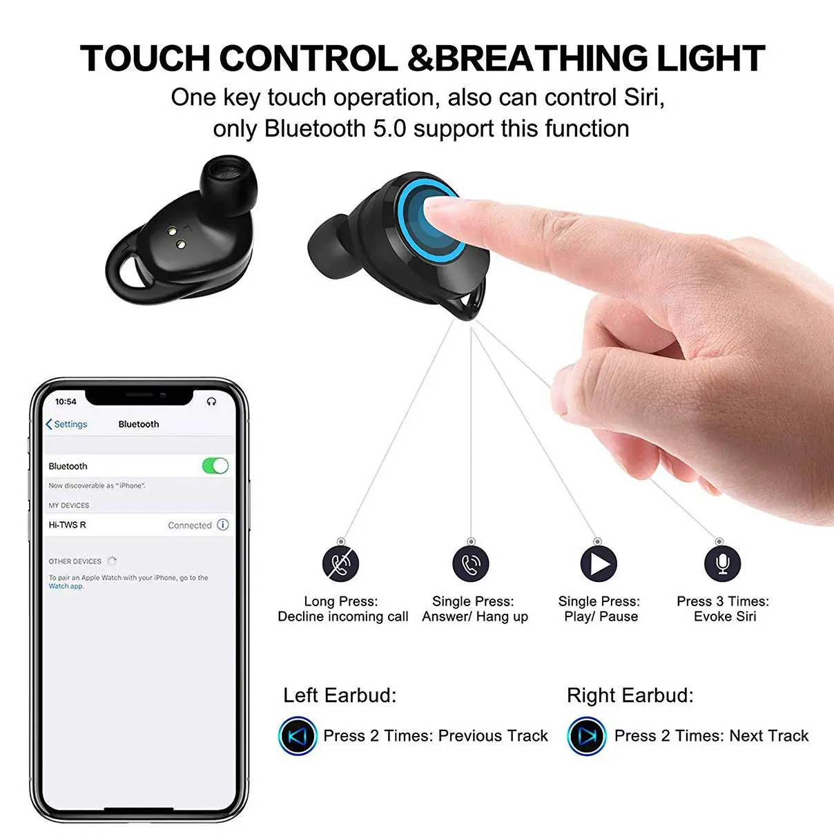 X6 TWS Bluetooth наушники с микрофоном Беспроводные спортивные наушники бас бег наушники для Iphone Xiaomi huawei samsung