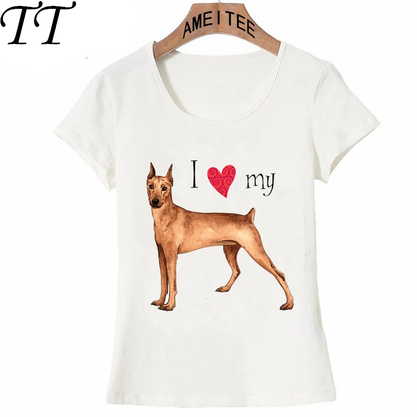 Новые модные женские туфли футболки I Love my Пособия по немецкому языку Пинчер