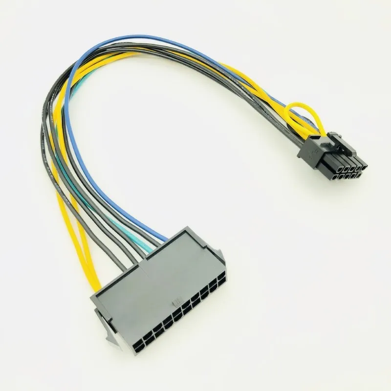 

Компьютерный кабель PSU ATX 20Pin до 10Pin переходник мама-папа преобразователь Кабель питания Шнур 30 см для материнской платы Lenovo 18AWG