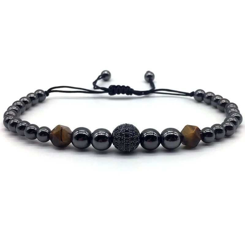 2020 New Punk Helmet Head Mens Bracelets Trendy Handmade Weave Crown Charm Bracelet Men Women Pave CZ Adjustable Jewelry Gift | Украшения и