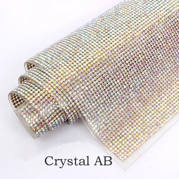 TPSMOC SS6 24*40 см Женская Блестящая сетчатая облицовка Стразы с горячей фиксацией