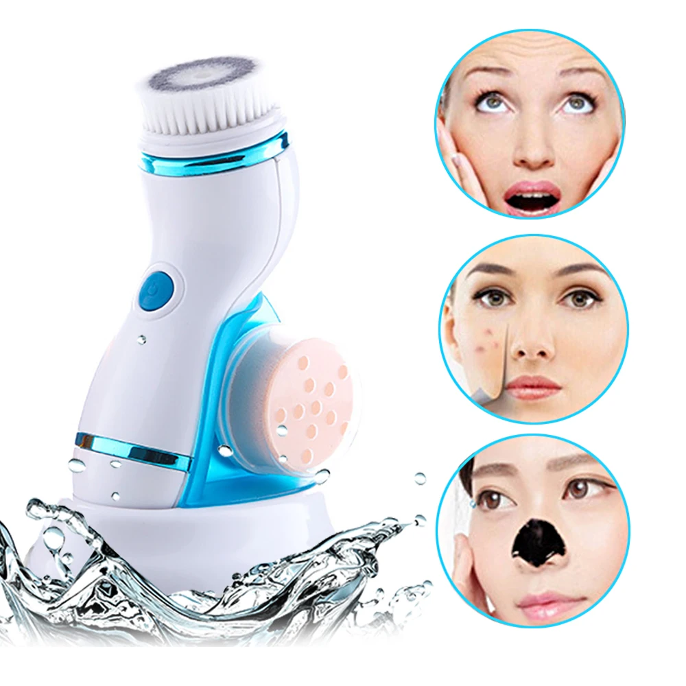 Щетка для мытья лица IPX4 электрический массажер и губка лица|sponges for face|massager