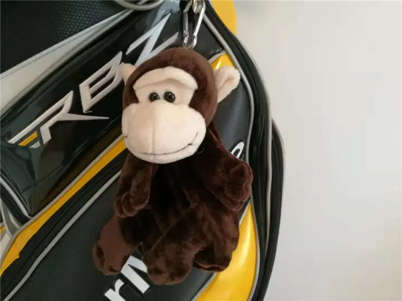 orangutan Новые маленькие сумки на молнии для мячей для гольфа, можно упаковать 5-7 штук, мячи для гольфа, тройники, маркеры для ключей, забавные мультяшные животные, сумки для гольфа, многофункциональные - Цвет: orangutan