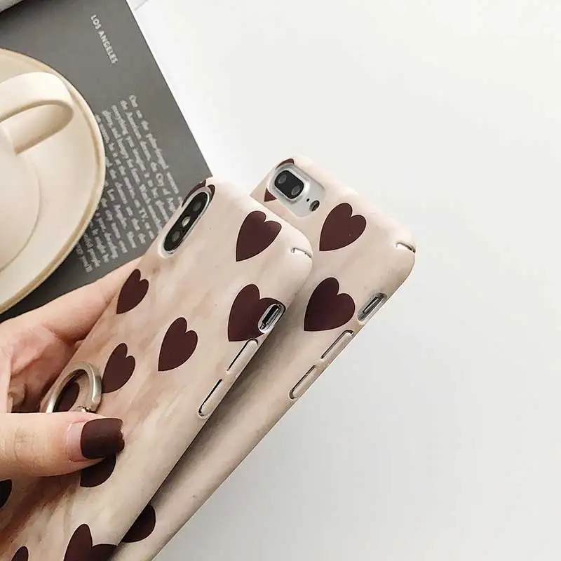 Чехол Boucho с кольцом в стиле ретро для iphone X 6 s 7 8 Plus чехол телефона цветопередачей
