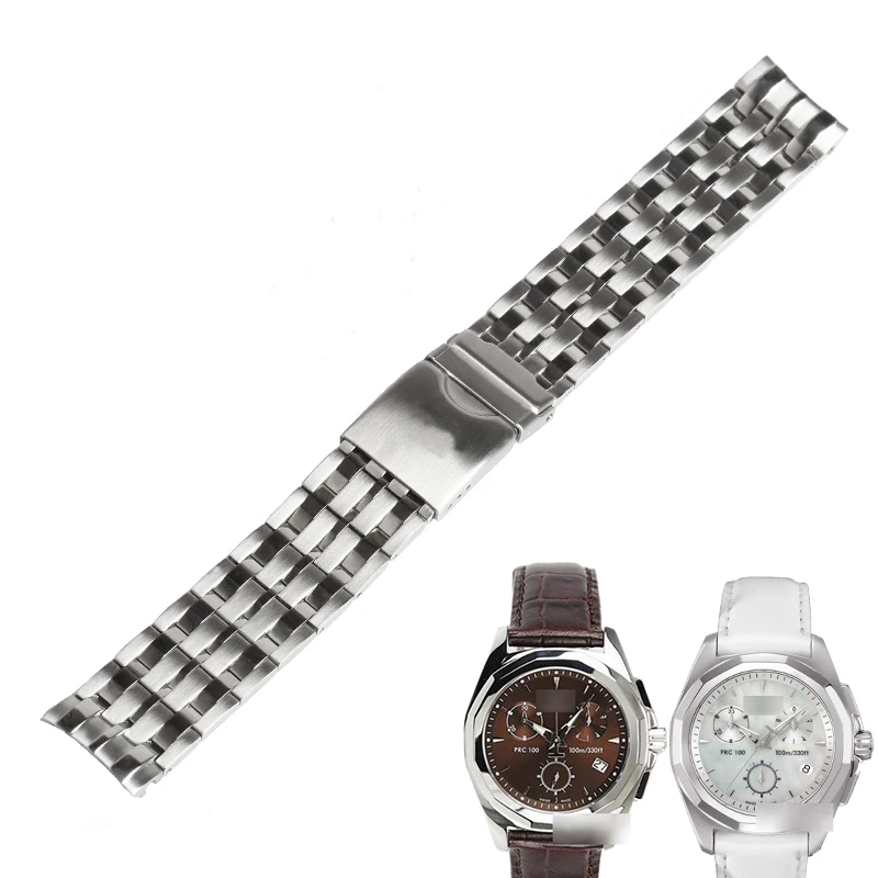 WENTULA Ремешки для наручных часов TISSOT T008 PRC100 T22 из нержавеющей стали с твердой