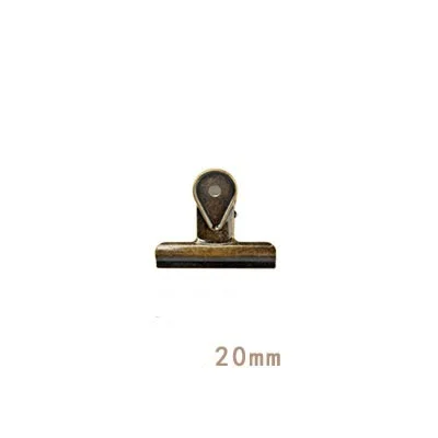 bronze Ретро бронзовые черные матовые металлические зажимы ласточкин хвост канцелярский бумажный органайзер для документов скоросшиватель зажим школьные офисные принадлежности для хранения - Цвет: bronze