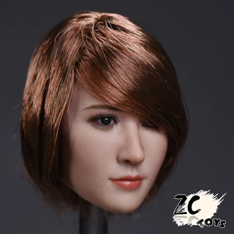Изготовленный На Заказ 1/6 голова лепить ZCTOYS T 06 азиатская актриса резьба модель