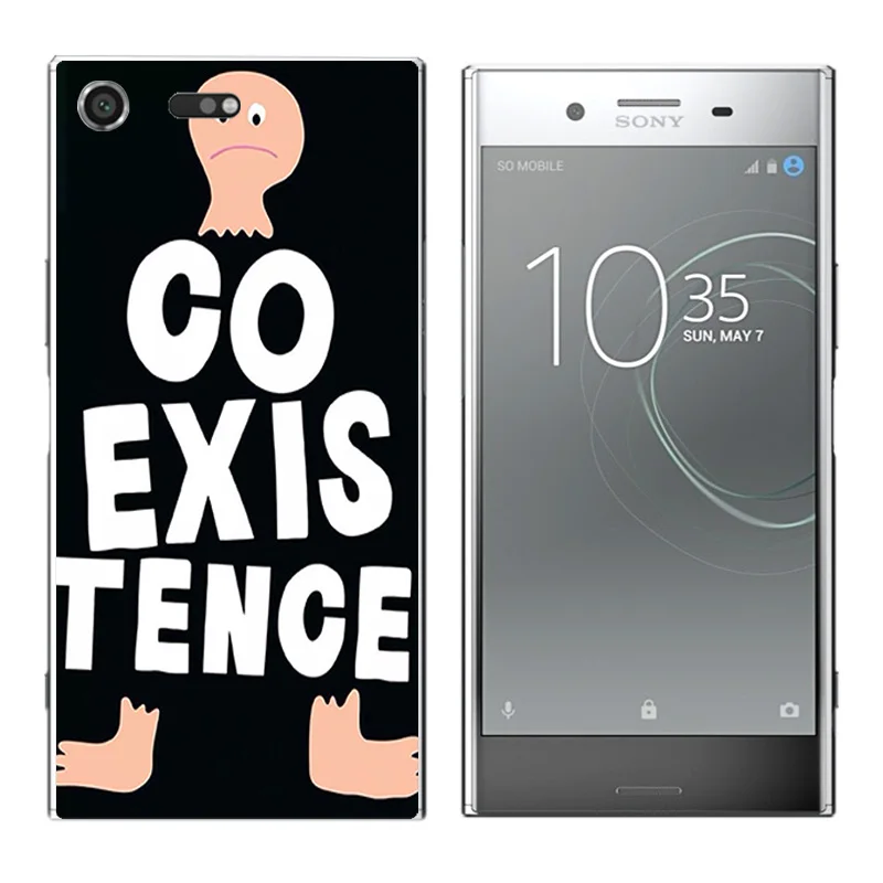 Новый чехол для Sony Xperia XZ Premium из мягкого ТПУ черного цвета с принтом букв G8141 G8142