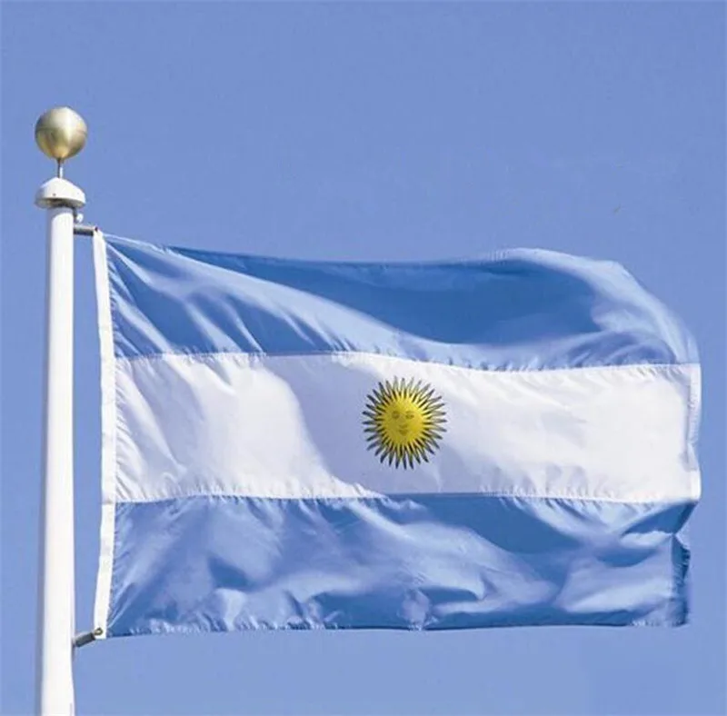 

3x5 FT High Quality Home Decor Large Argentina National Flag Polyester The Republic of Argentina Flying Banner 90cmx150cm
