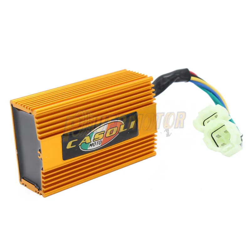 PowerMotor AC горит высокопроизводительный сплав гоночный конденсаторное зажигание с кабелем коробка для GY6 50cc 150cc 139QMB 152QMI 157QMJ Скутер мопед ATV Go Kart