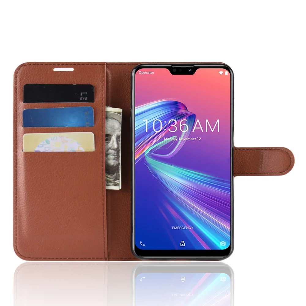 Чехол-бумажник для ASUS Zenfone Max Pro (M1) ZB601KL чехол с отделением карт чехлы телефонов M2