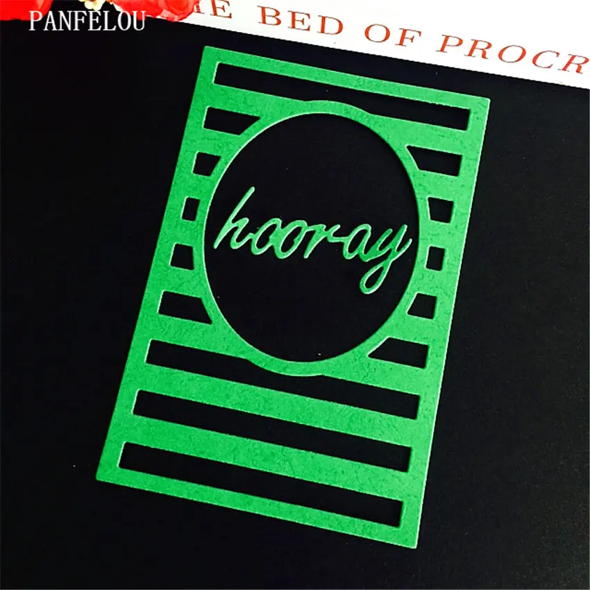 PANFELOU hooray дверь Скрапбукинг DIY открытки в альбом бумаги штампованные