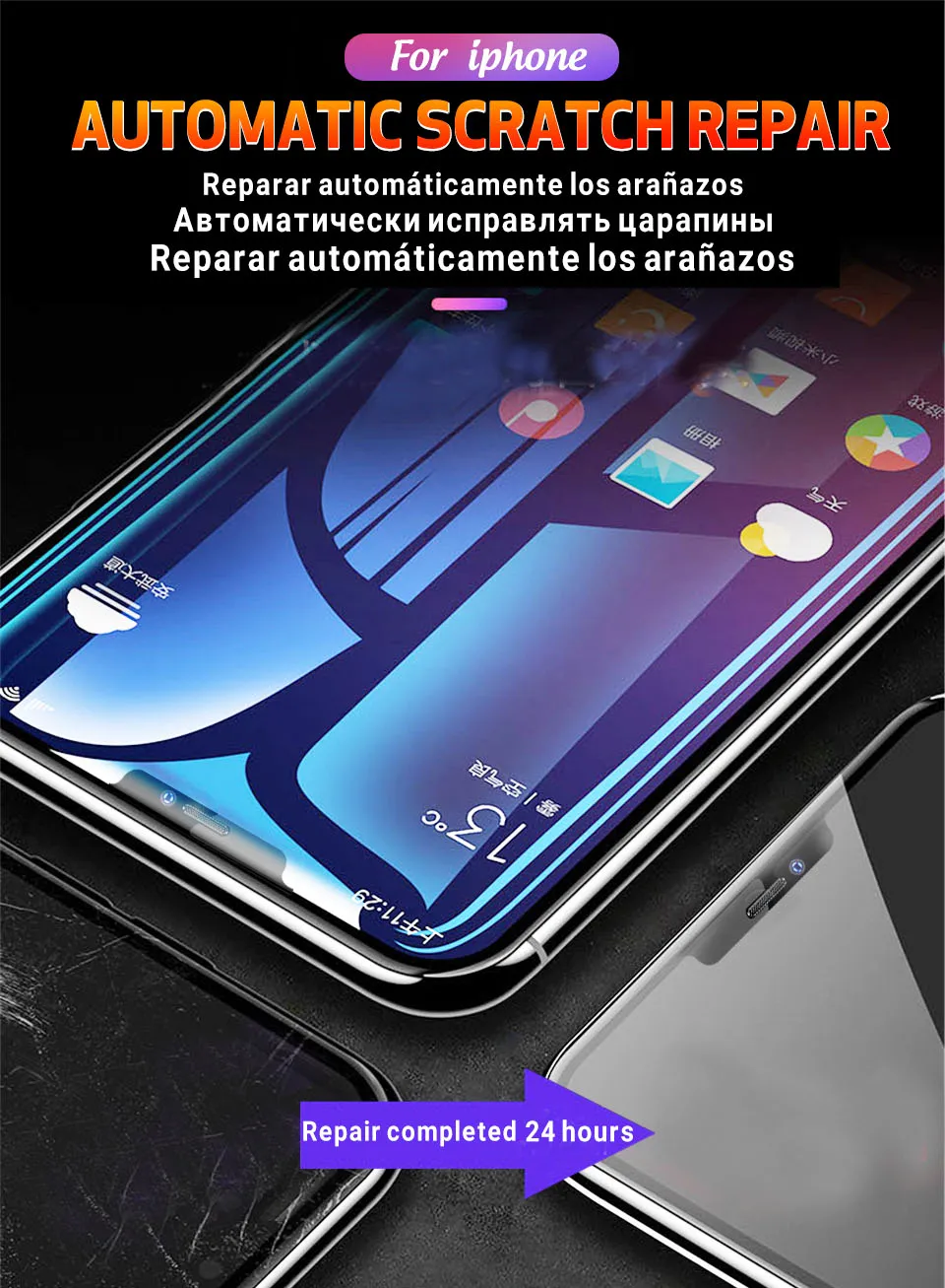 15D защита экрана мягкая пленка для iPhone XR X XS Max полное покрытие Защитная для iPhone 7 8 6 6S Plus Гидрогелевая пленка не стекло