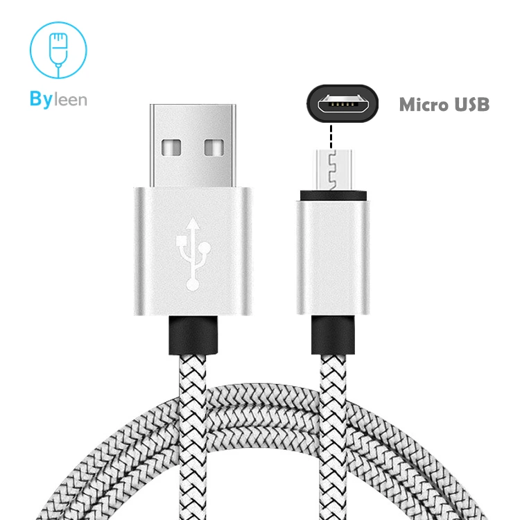 Byleen, нейлон, длина 1/2 м, быстрая зарядка, микро USB зарядное устройство, линия синхронизации данных для samsung Galaxy E7 E5 A7 A5 A3 J7 J5 J1 /