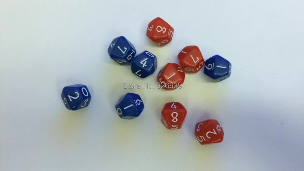 Десять Кубиков D10 (0 9) и (1 9 double5) коллекции подарки для обмена игровые игрушки