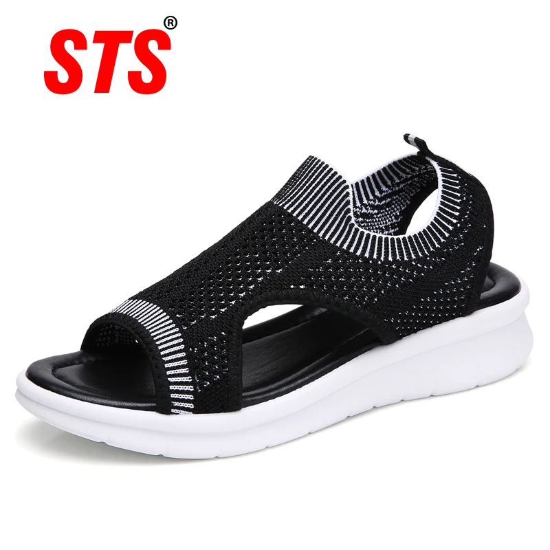 

Women Sandals 2019 Fashion Female Shoes Women Summer Wedge Comfort Sandals Ladies Flat Slingback Flat Sandals Women Sandalias