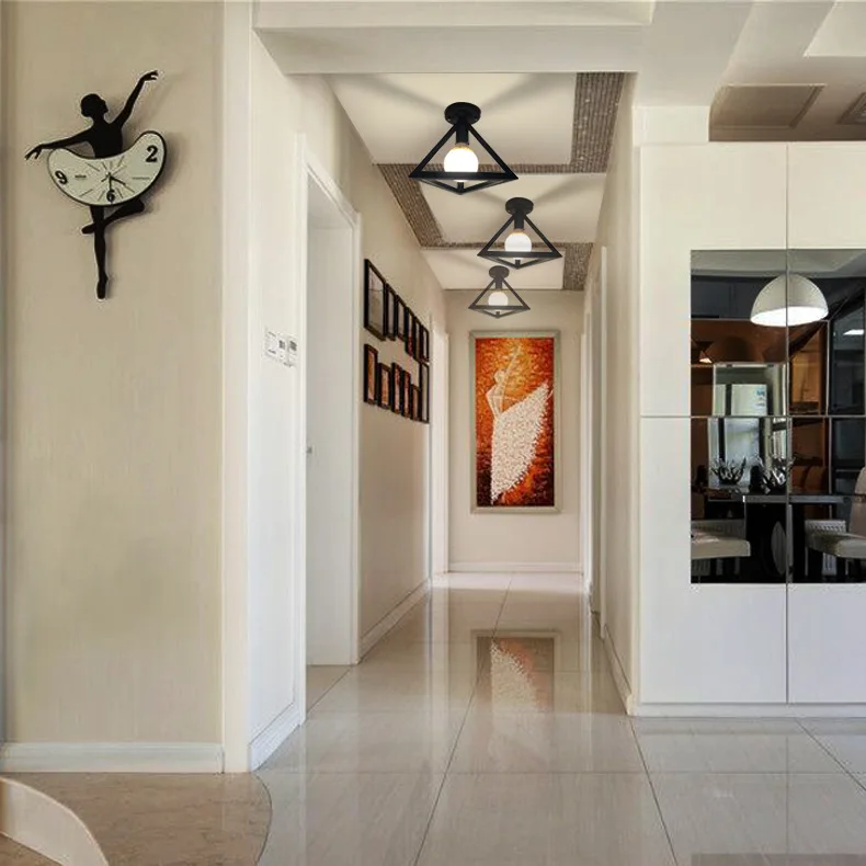 Светодиодный потолочный светильник в стиле ретро современная лампа с