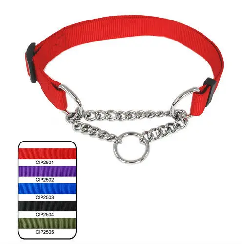 200 шт./лот ошейник из нейлона для собак и кошек 2 5 см цветов|choke collar|nylon choke collardog cat |