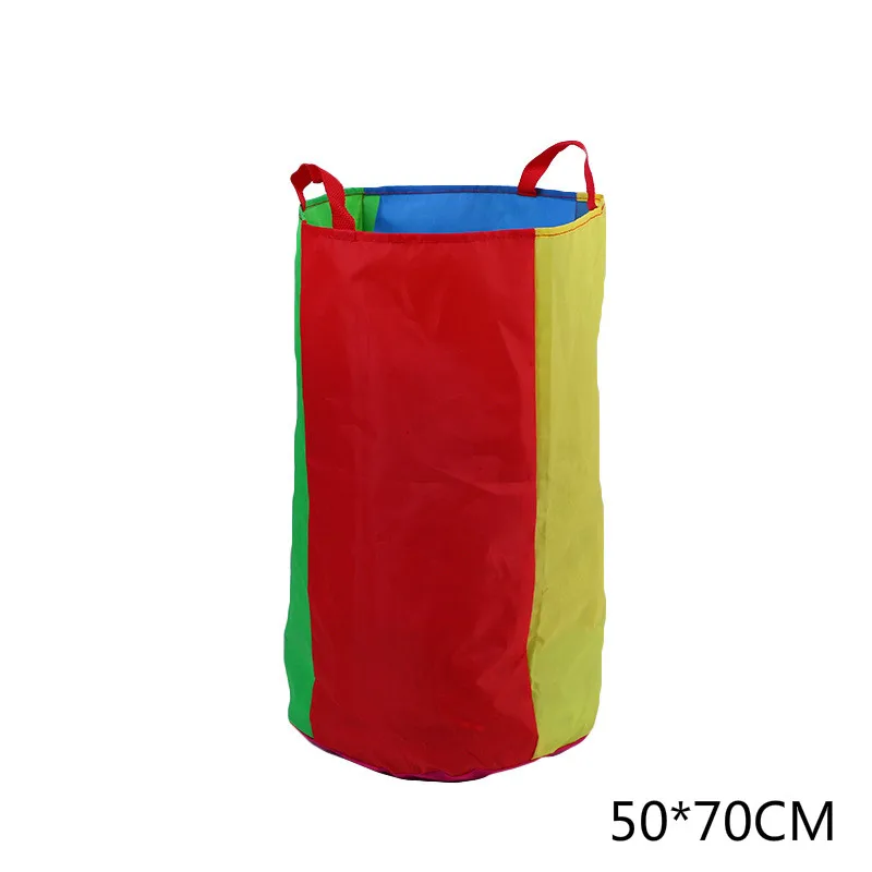 Random 50X70CM Уличные игрушки игры кенгуру мешок для прыжков спортивный баланс тренировочные игрушки для детей прыжок мешок картошки гоночные сумки школьная активность - Цвет: Random 50X70CM