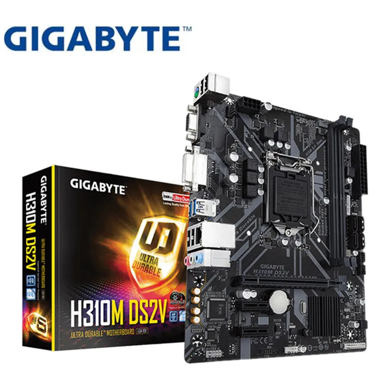 Для Gigabyte GA-H310M-DS2V Материнская плата H310M-DS2V H310M разъем LGA 1151 DDR4 USB3.0 SATA3.0