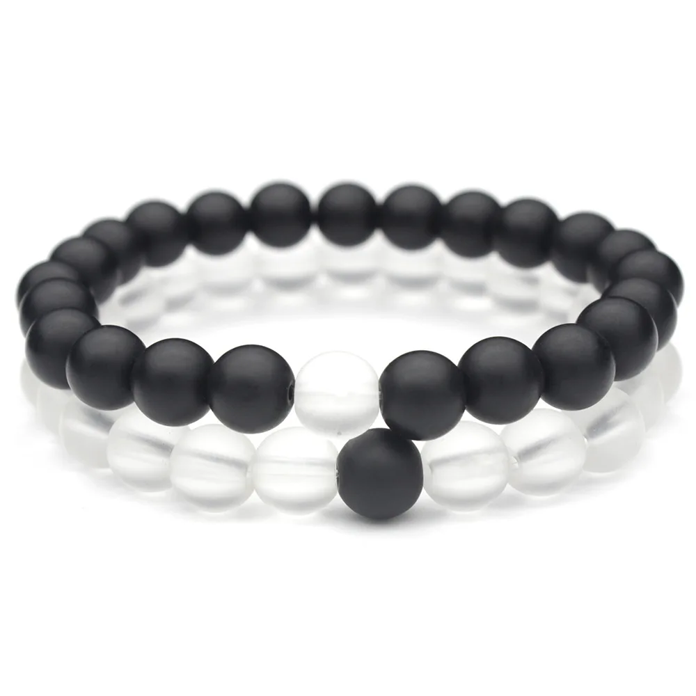 2018 горячая Распродажа пара дистанционный браслет эластичная веревка белый и