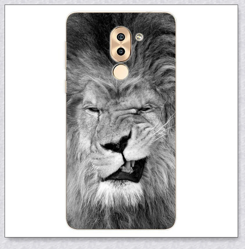 lion Для Fundas huawei Honor 6x чехол s Высокое качество Модный Принт мягкий Силиконовый ТПУ задняя крышка чехол для Honor 6 x Honor6x чехол для телефона - Цвет: lion