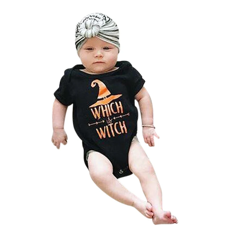 2018 моя первая одежда на Хэллоуин для маленьких мальчиков и девочек комбинезон с
