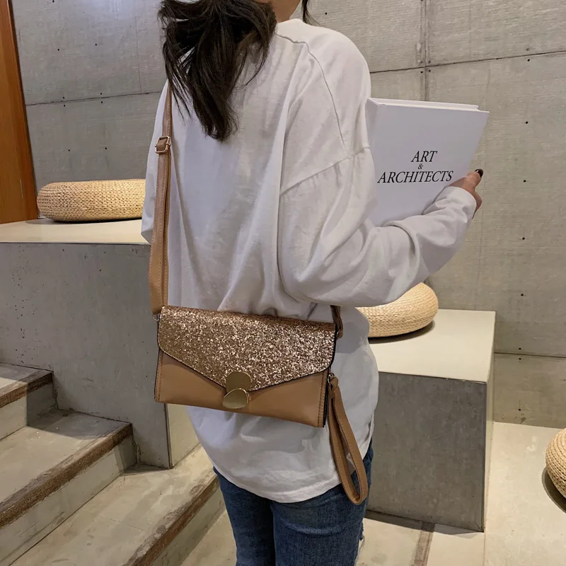 Sequin Phantom Сумка для ужина флэш платье пудрового цвета сумка леди без ручек клатч