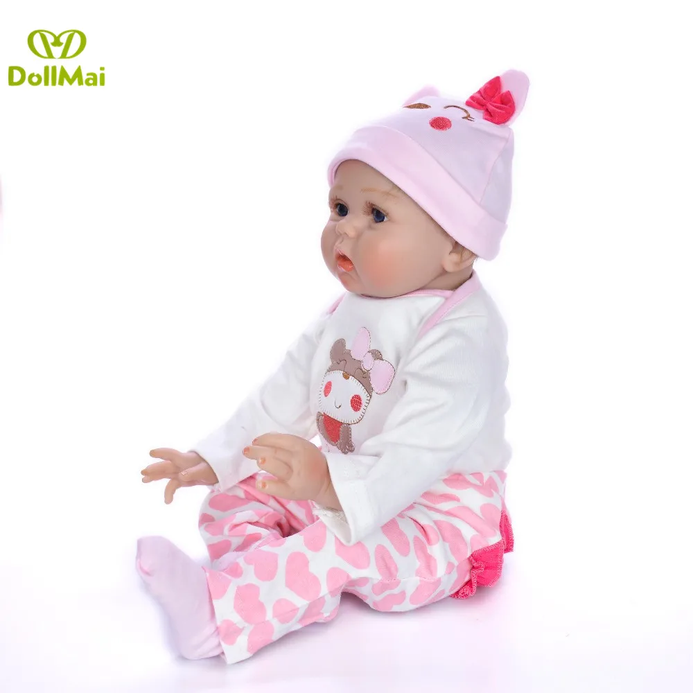 Bebes reborn силиконовые куклы 22 "55 см реальный ребенок Новорожденные игрушки для