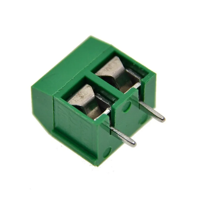 40 шт./лот KF301 2P винт 2Pin 5 0 мм прямой контакт PCB винтовой блок 4 цвета