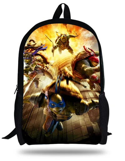 16-дюймовый Mochila Infantil Черепашки Ниндзя рюкзак для девочек-подростков; надпись Boys Hero детские школьные рюкзаки, детские рюкзаки, он-лайн для От 7 до 13 лет - Цвет: Бежевый