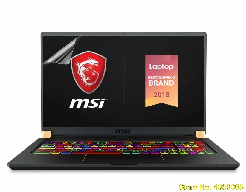 Пленка шт./упак. для ноутбука MSI GS75 GT75 GE75 GE73VR GL73 GP73 WE73 GS73 GS73VR защитная плёнка экрана