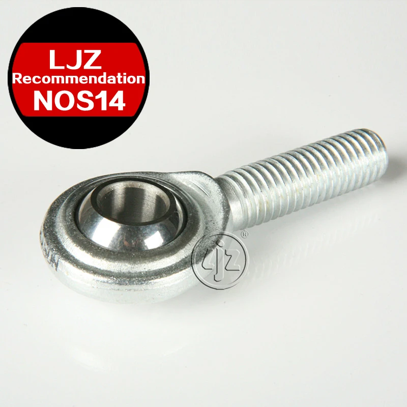 

Steel to steel Mantenance free rod ends Bearings M14*2 Right and Left hand thread 14mm bore 1 Pieces/lot