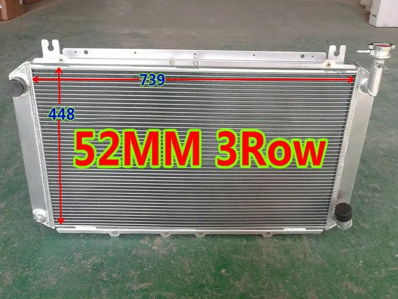 3 рядный алюминиевый гоночный радиатор для FORD Maverick DA Nissan Patrol Safari GQ Y60 4.2L TB42S TB42E I6