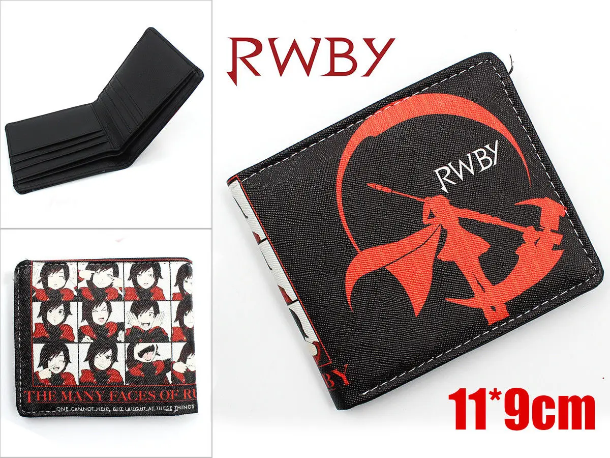 Модный красный женский Аниме RWBY рубиновый розовый кошелек держатель для карт