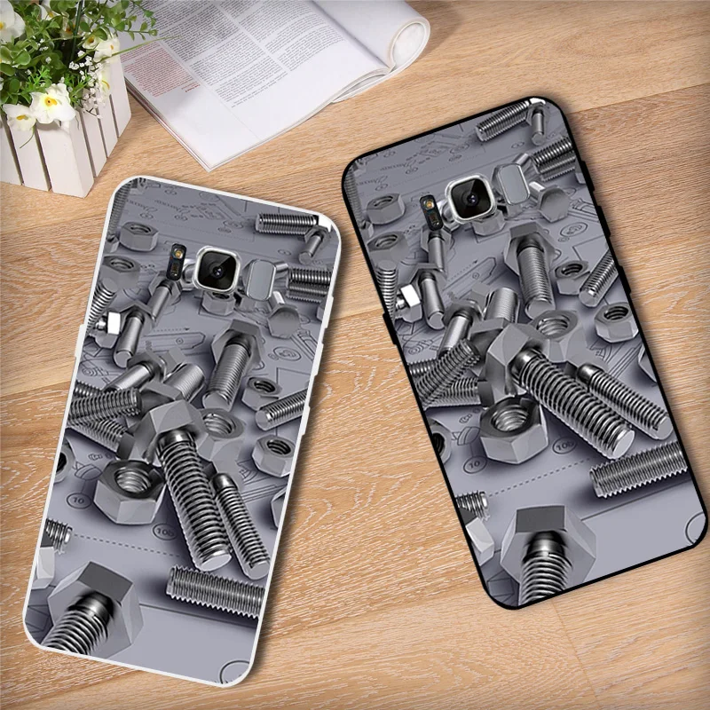 Fundas For Samsung Galaxy S8 G950 Letters Case G950F Silicone Cover Coque 5.8 inch G9500 SM-G9500 Black Matte Shell |