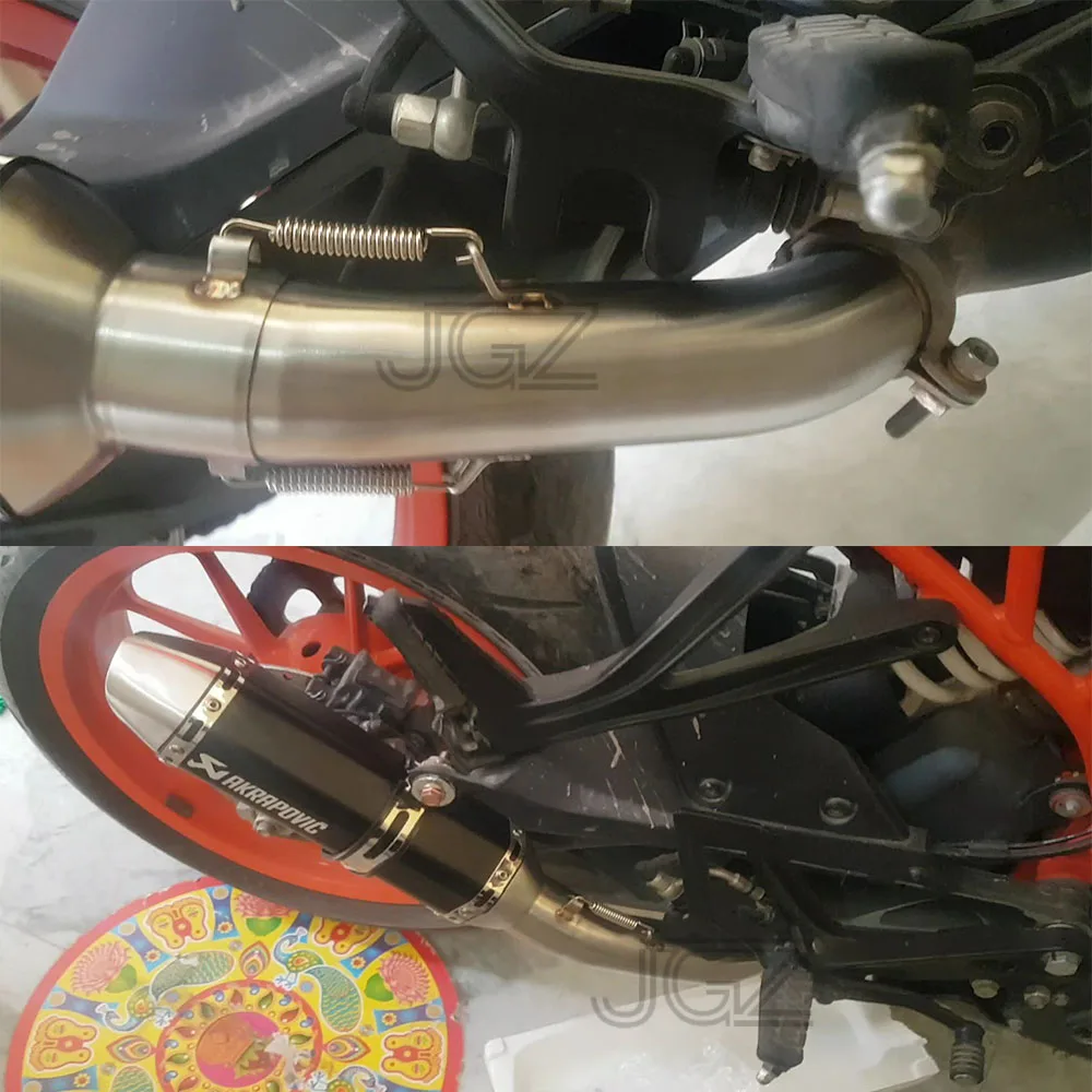 Для KTM DUKE 200 390 RC390 2017 2018 мотоциклетная полная система выхлопная труба передняя