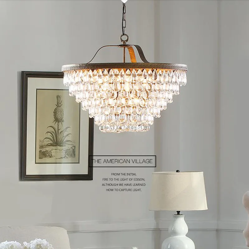 Люстра в американском стиле ретро пасторальная оригинальное светодиодное