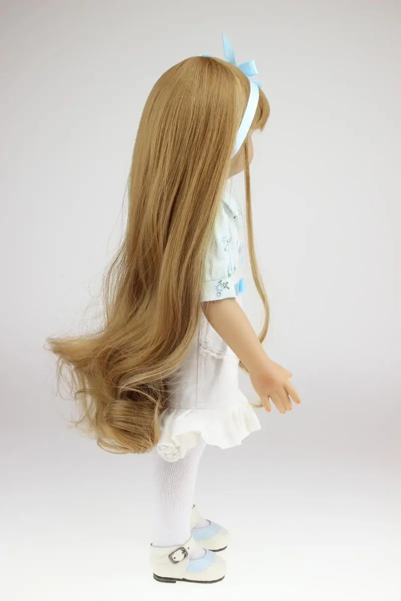

NPK new 18" Silicone Baby Girl Dolls Lifelike Babies Princess Doll Soft Vinyl Reborn Doll Toys for Children Kids Playmate Gifts