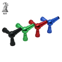 sy 1pc new metal shisha hookah hose adapter 1 to 2 splitter hose connector silicone hose tube water pipe smoking accessories