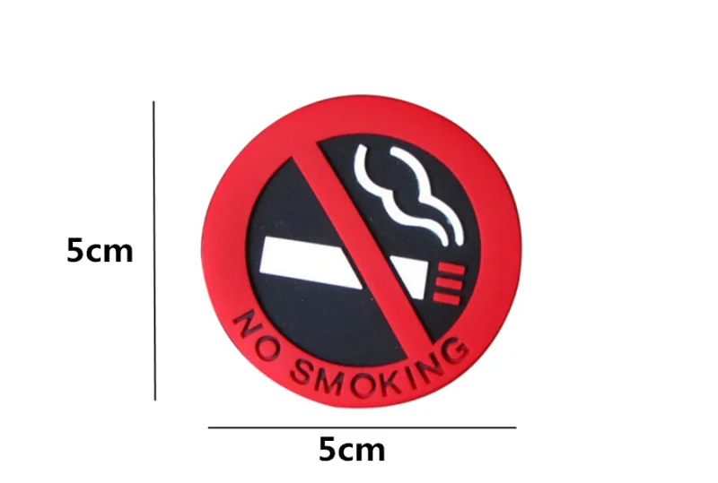 Car NO SMOKING Sign Tips Warning Logo Stickers For SsangYong/Lifan/Buick/Infiniti/Fiat/Mazda/Jeep/Subaru/Bmw/Citroen/mini/Lexus |