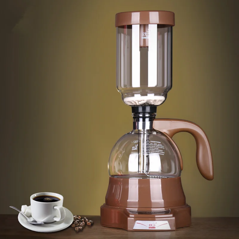Электрический японский стиль кофеварка с сифоном 3 вакуумные чашки кофе машина