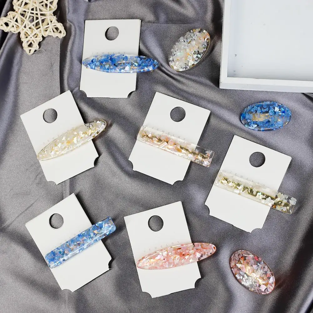 Женские заколки для волос винтажные геометрические овальные аксессуары разной