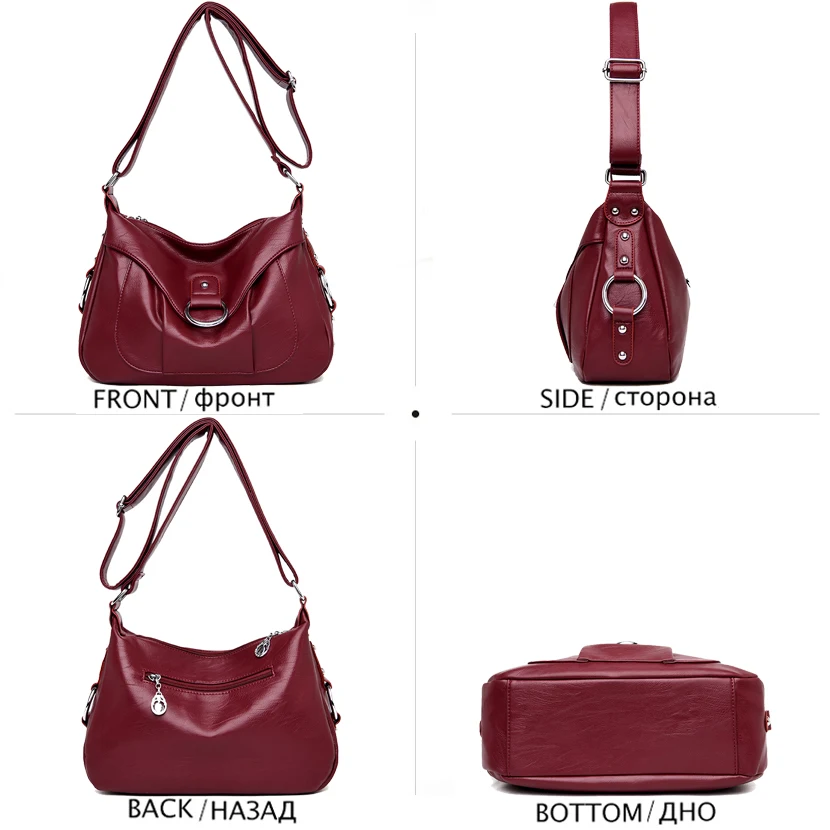 Сумка через плечо женская кожаная вместительная 2019 | Багаж и сумки