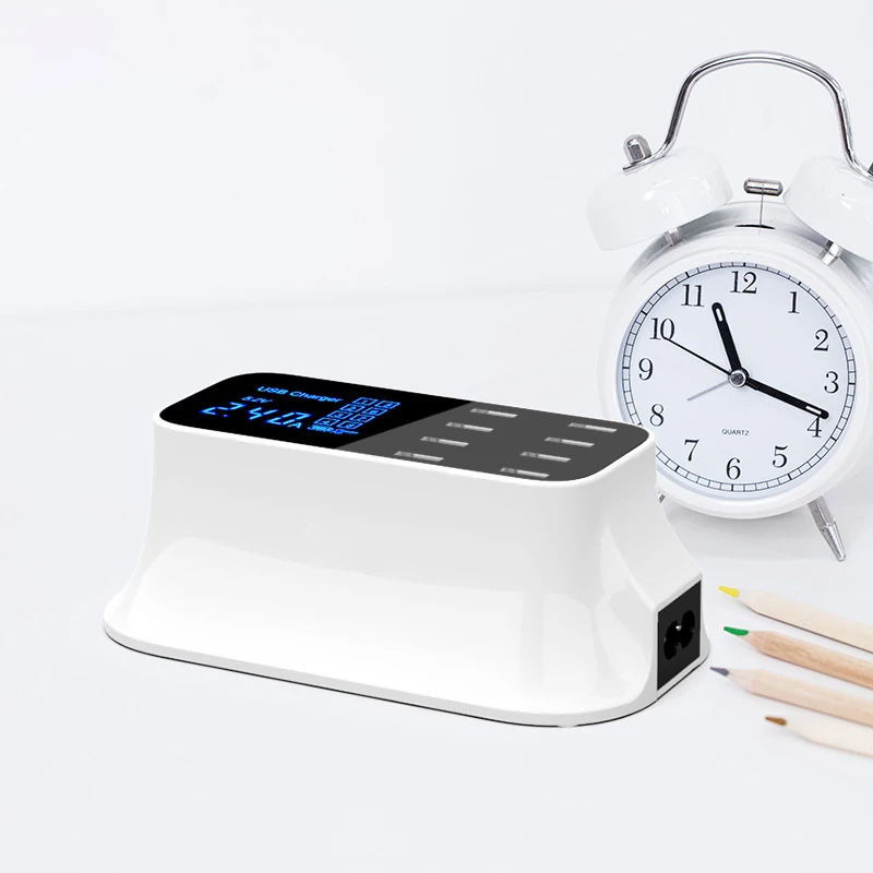 Быстрая зарядка 8 USB порт Смарт зарядное устройство адаптер станция концентратор