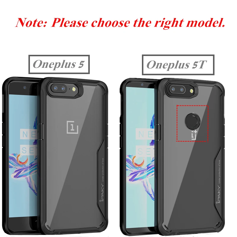 Чехол для Oneplus 5 5T оригинальный IPAKY силиконовый акриловый Гибридный